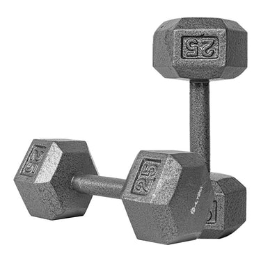 Mancuernas hexagonal de hierro 2.5 - 25 kgs